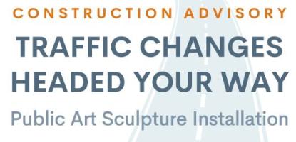 Traffic changes with a road watermarked in the background
